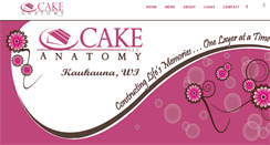 Desktop Screenshot of cakeanatomy.com