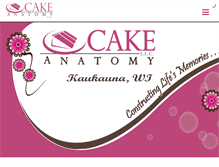 Tablet Screenshot of cakeanatomy.com